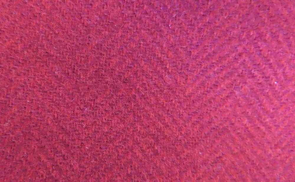 Pendleton Red Wool Plain Scarf - image 3