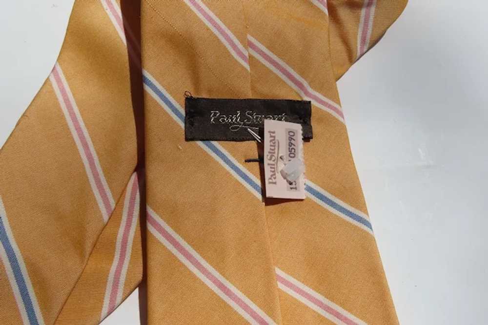 Vintage Silk Tie Paul Stuart New with Tags - image 4