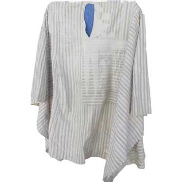Vintage Cotton Embroidered AGBADA YORUBA Robe - image 1