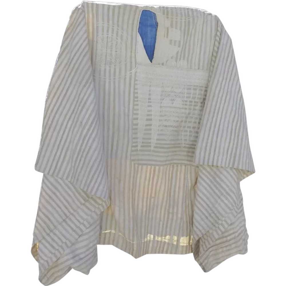 Vintage Cotton Embroidered AGBADA YORUBA Robe - image 5