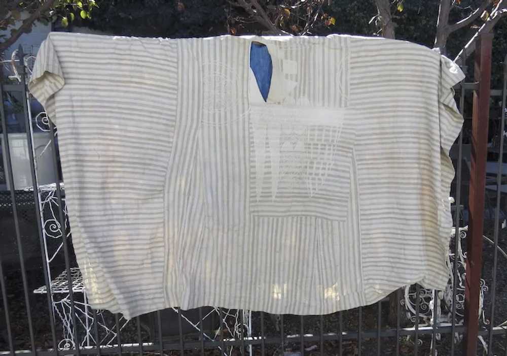 Vintage Cotton Embroidered AGBADA YORUBA Robe - image 7