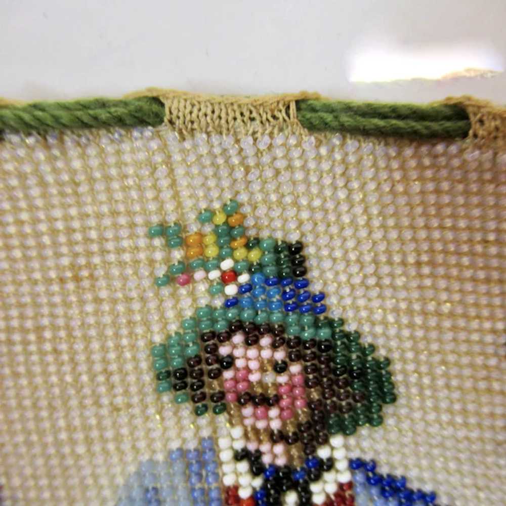 A Purse: Vintage / Antique Scenic Figural Beaded … - image 6