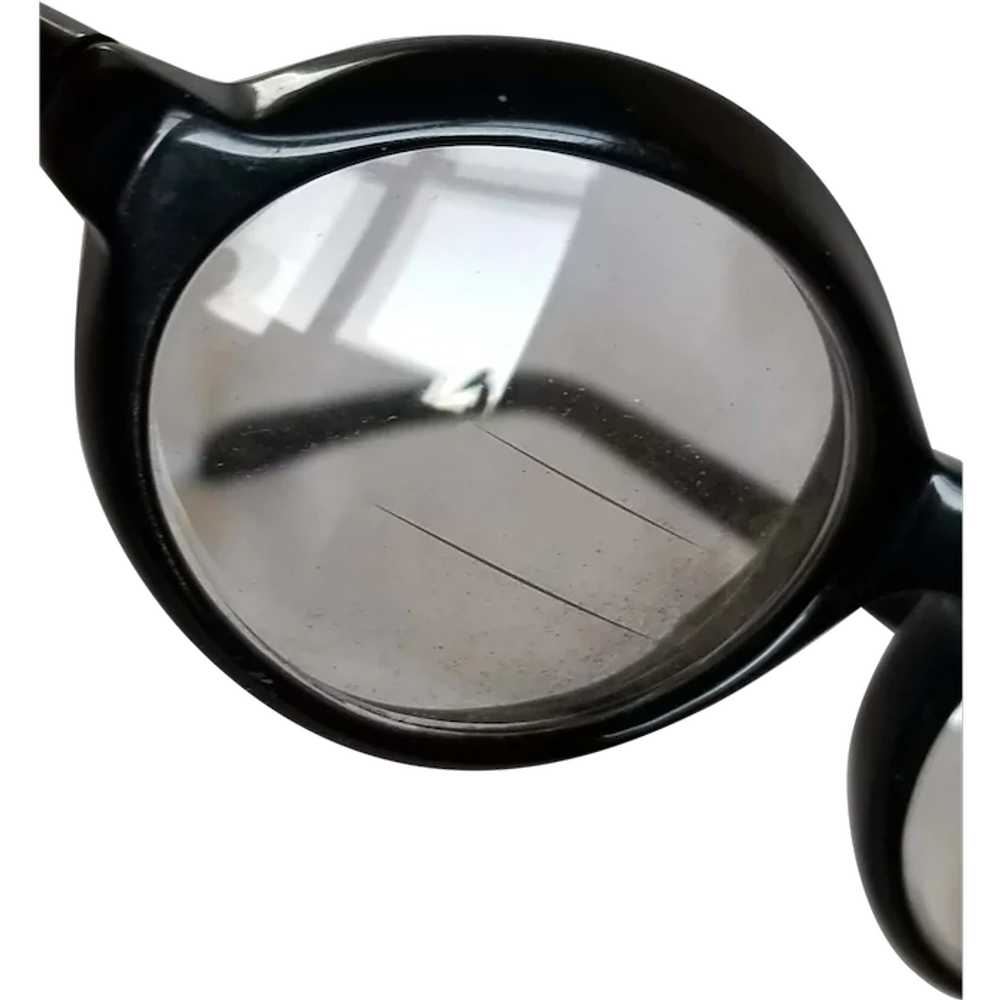 1960's Italian Safilo Amalfi 5 1/2" Black Eye Gla… - image 1