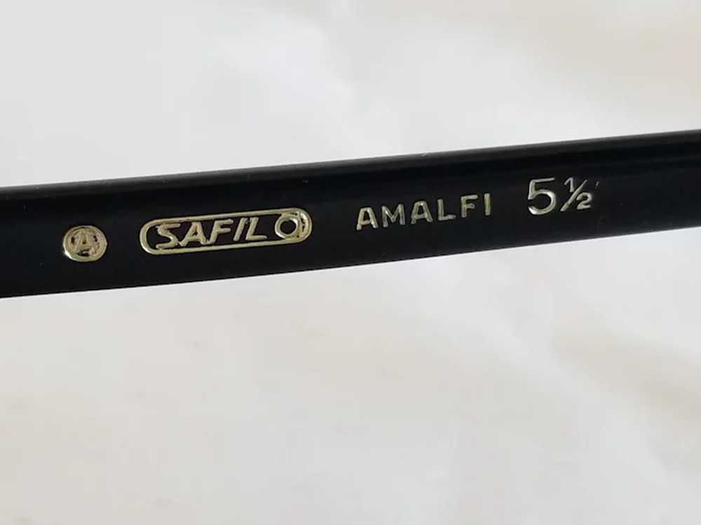 1960's Italian Safilo Amalfi 5 1/2" Black Eye Gla… - image 8