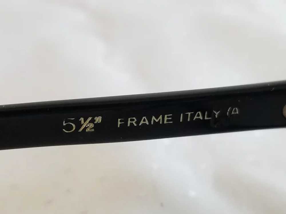 1960's Italian Safilo Amalfi 5 1/2" Black Eye Gla… - image 9