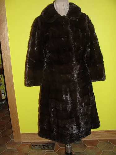 Doppio Espresso Full Length Mink Coat