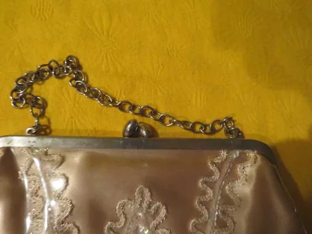 Sequins Under Vinyl Handbag/purse - b214 - image 2