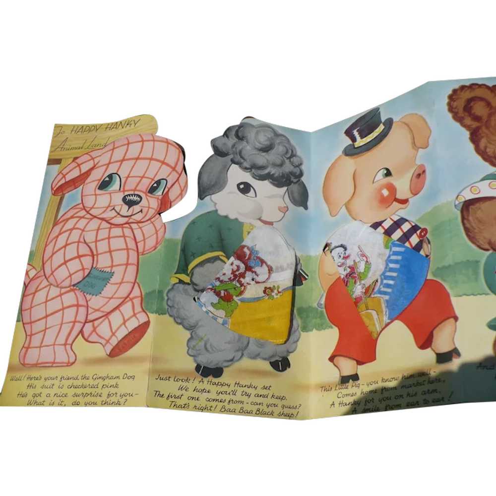 1950's Children's Handkerchief Set  in Card - image 1