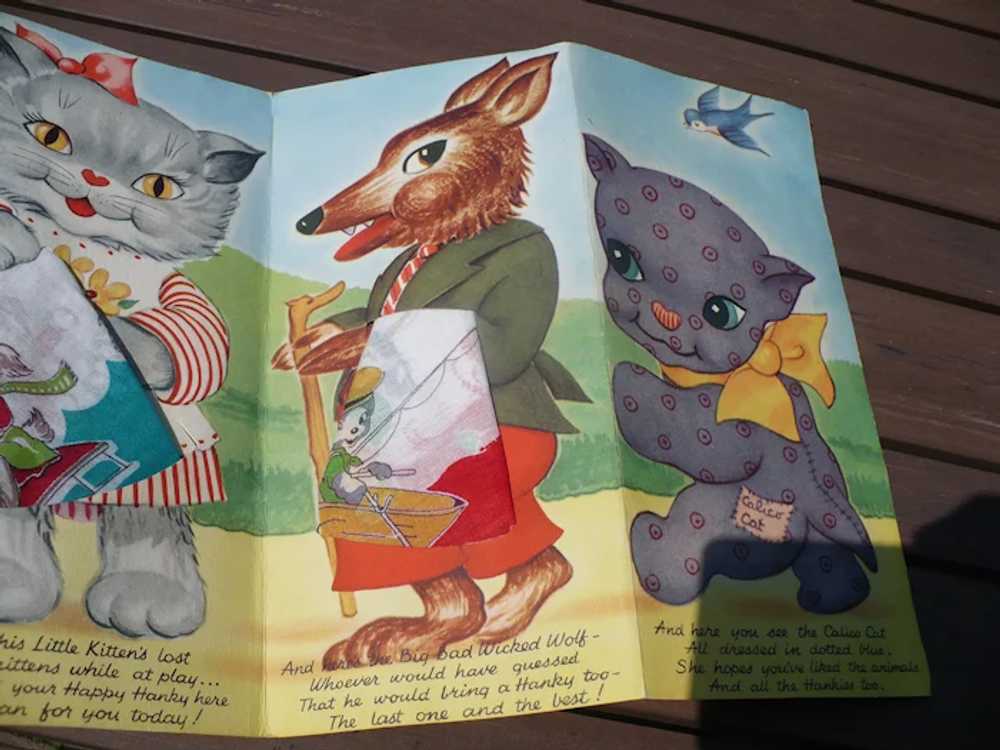 1950's Children's Handkerchief Set  in Card - image 4