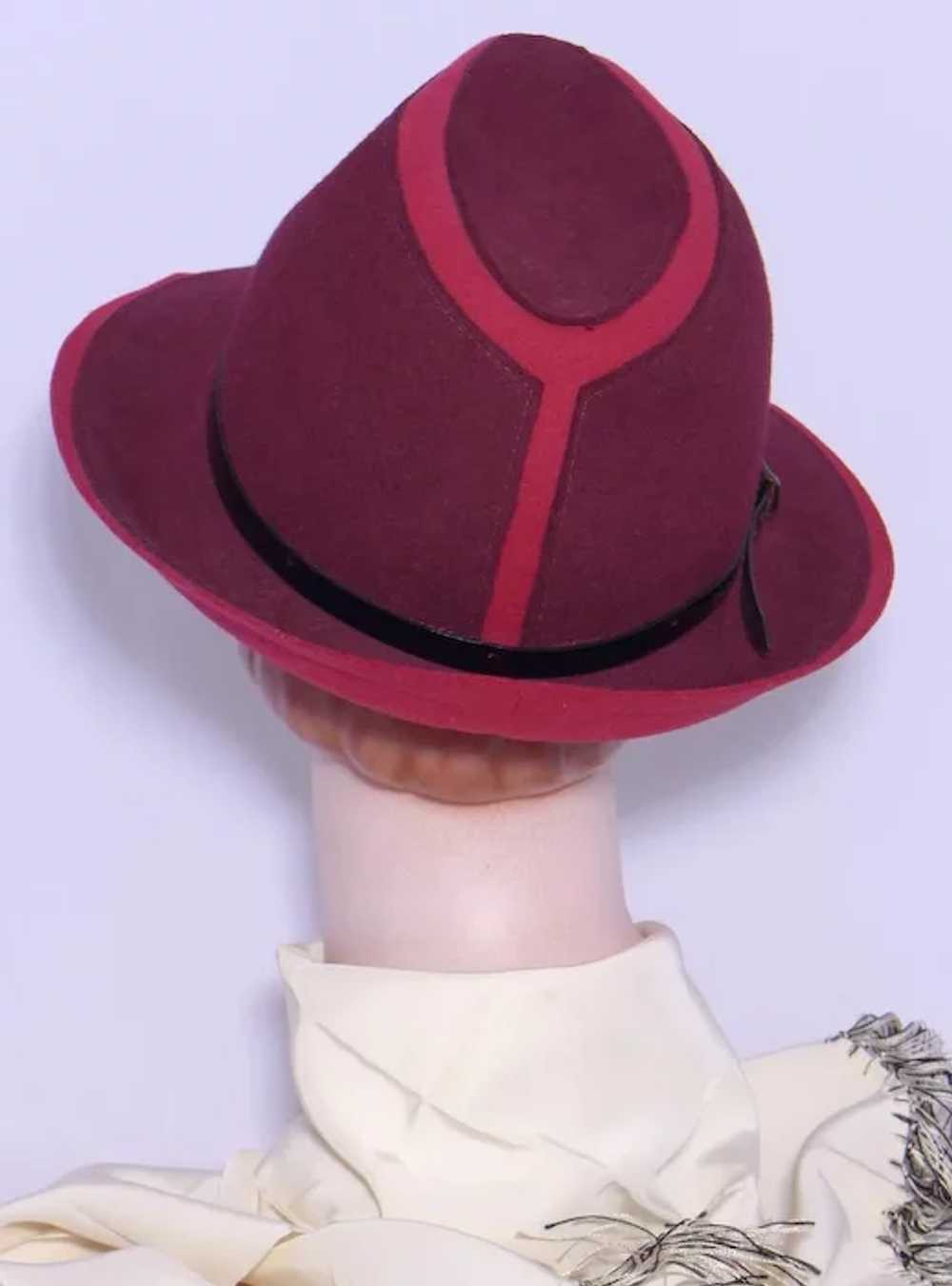 1990s Wool Felt Fedora Hat Sold at Nordstrom - image 3