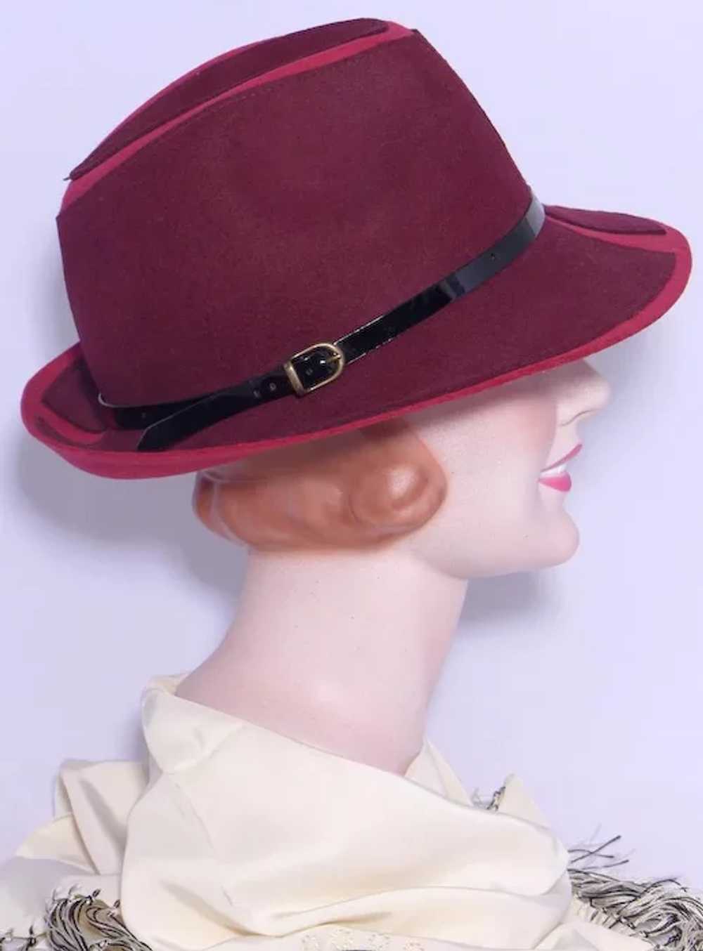 1990s Wool Felt Fedora Hat Sold at Nordstrom - image 4