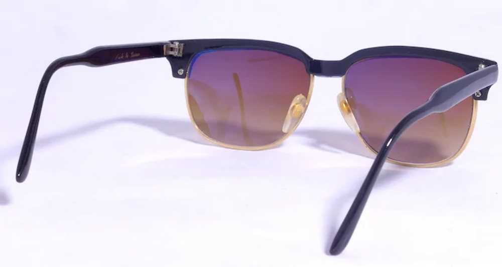 Vintage 1960s Revlon Browline Sunglasses Faux Mot… - image 9
