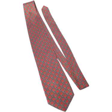 Burberrys Silk Necktie Circles and Buckles Equest… - image 1