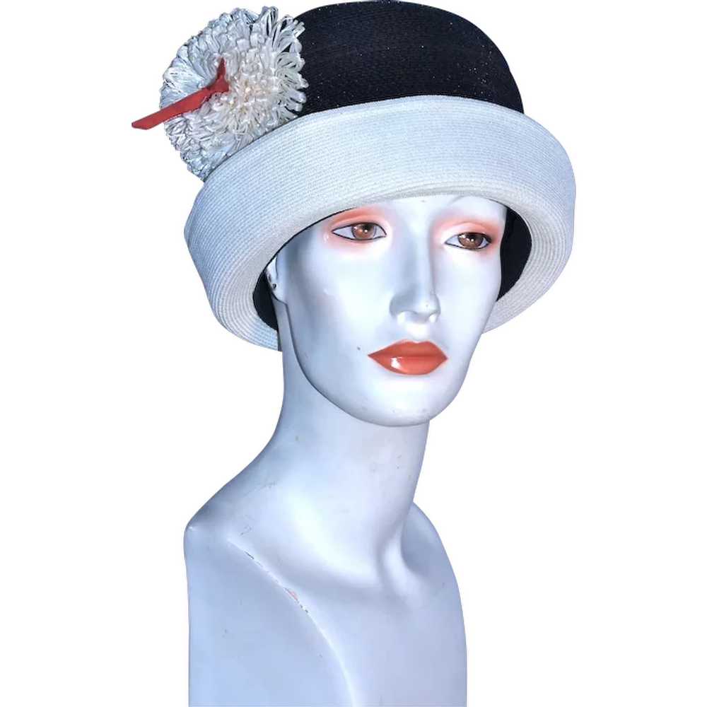 MISS CARNEGIE Flapper Cloche Hat by Hattie Carneg… - image 1