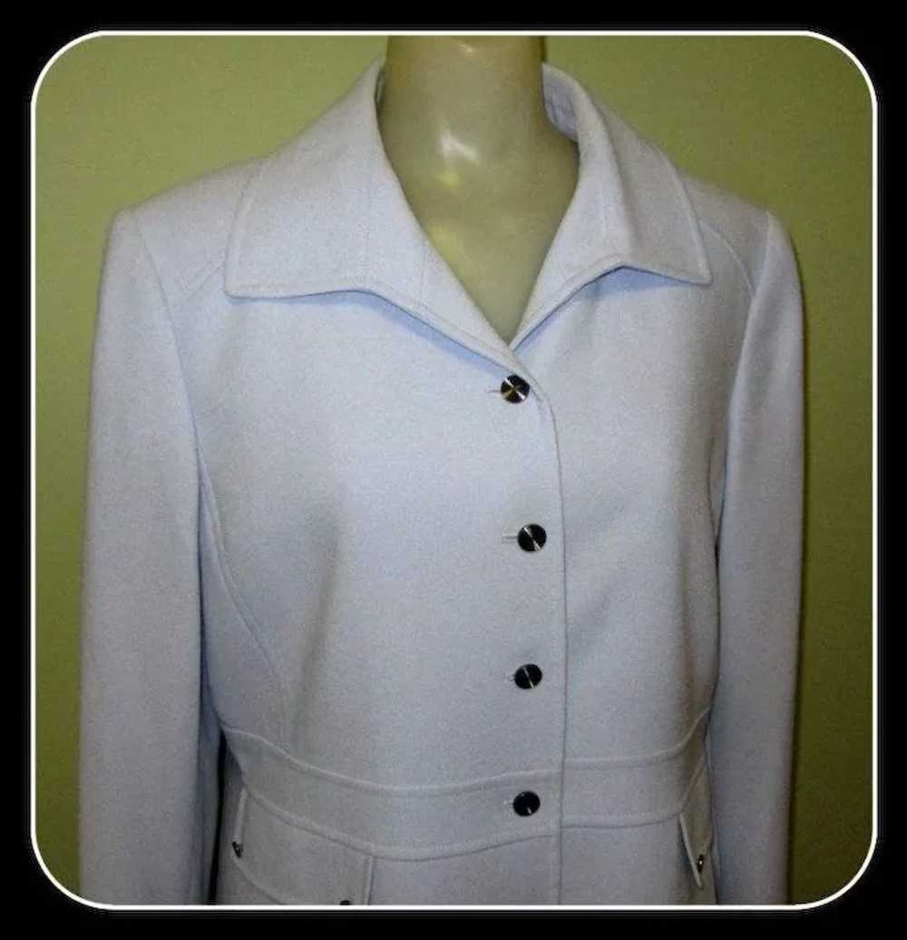 Vintage Tahari Coat, Tailored Spring Blue - image 2