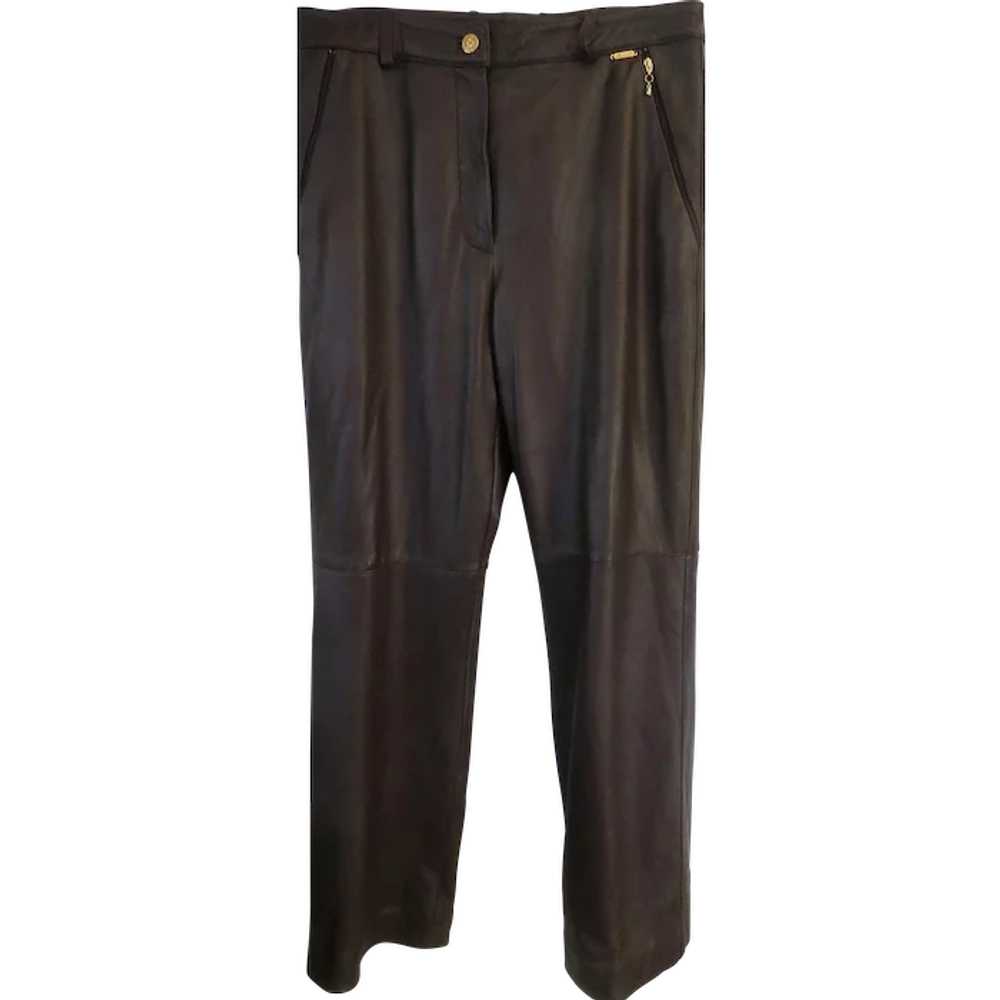 St.John Sport Marie Gray size 10 NWT Brown Leathe… - image 1