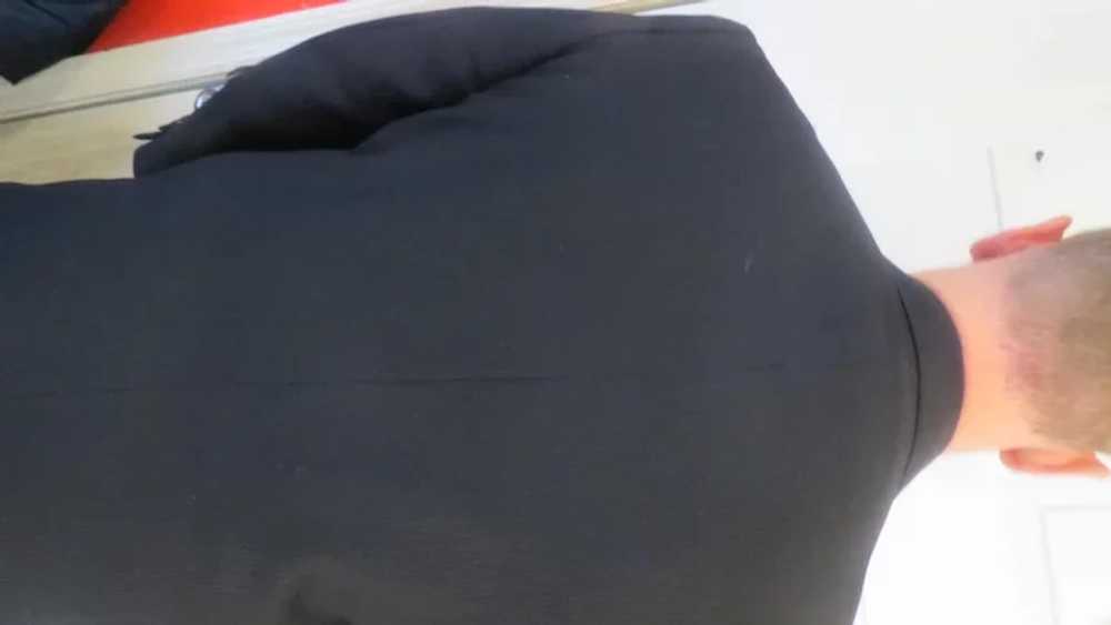 Mens Wool Versace Black Suit Jacket sz 46 - image 8