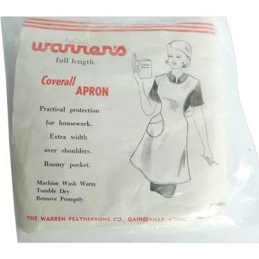 Vintage Warren's Coverall Apron - image 1