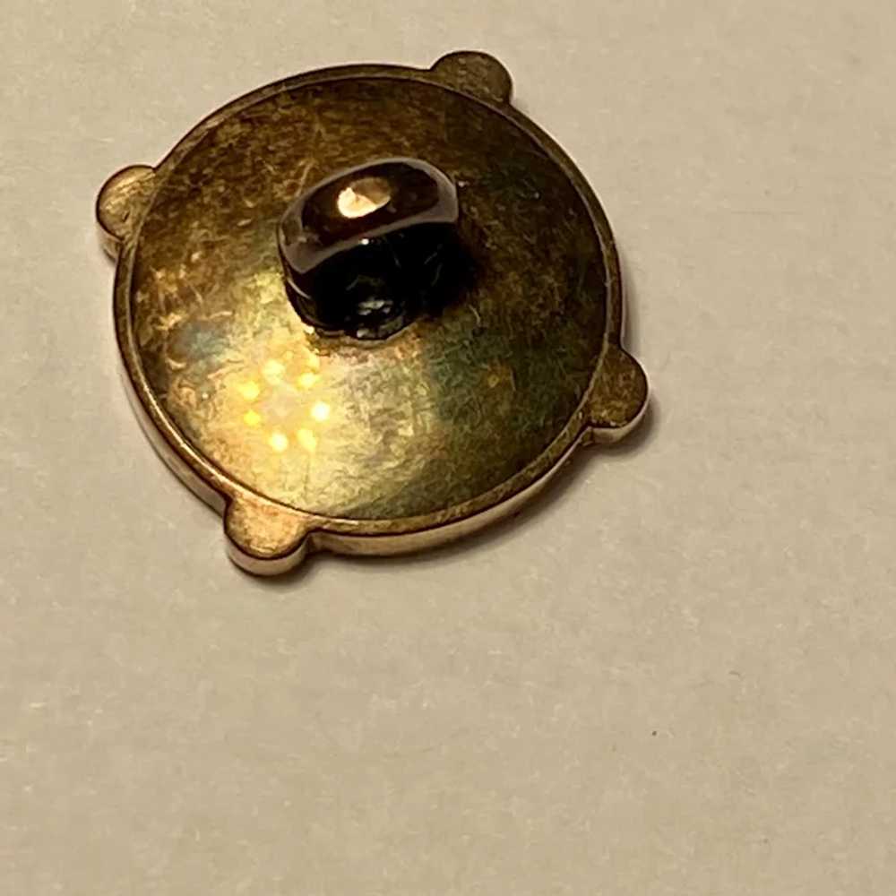 Victorian 14k Gold Button Diamond Bloodstone Aust… - image 8