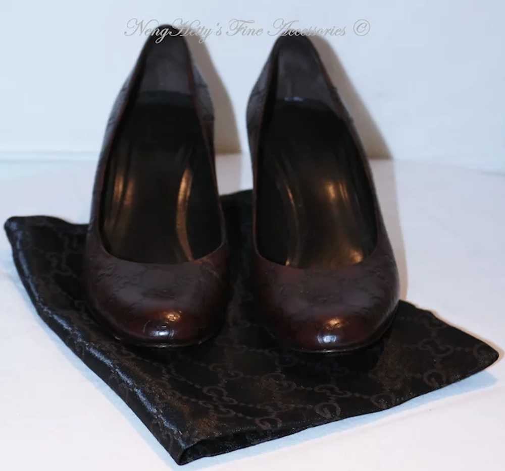 Vintage Gucci Guccissimo Pumps Sz 9B from Italy - image 2