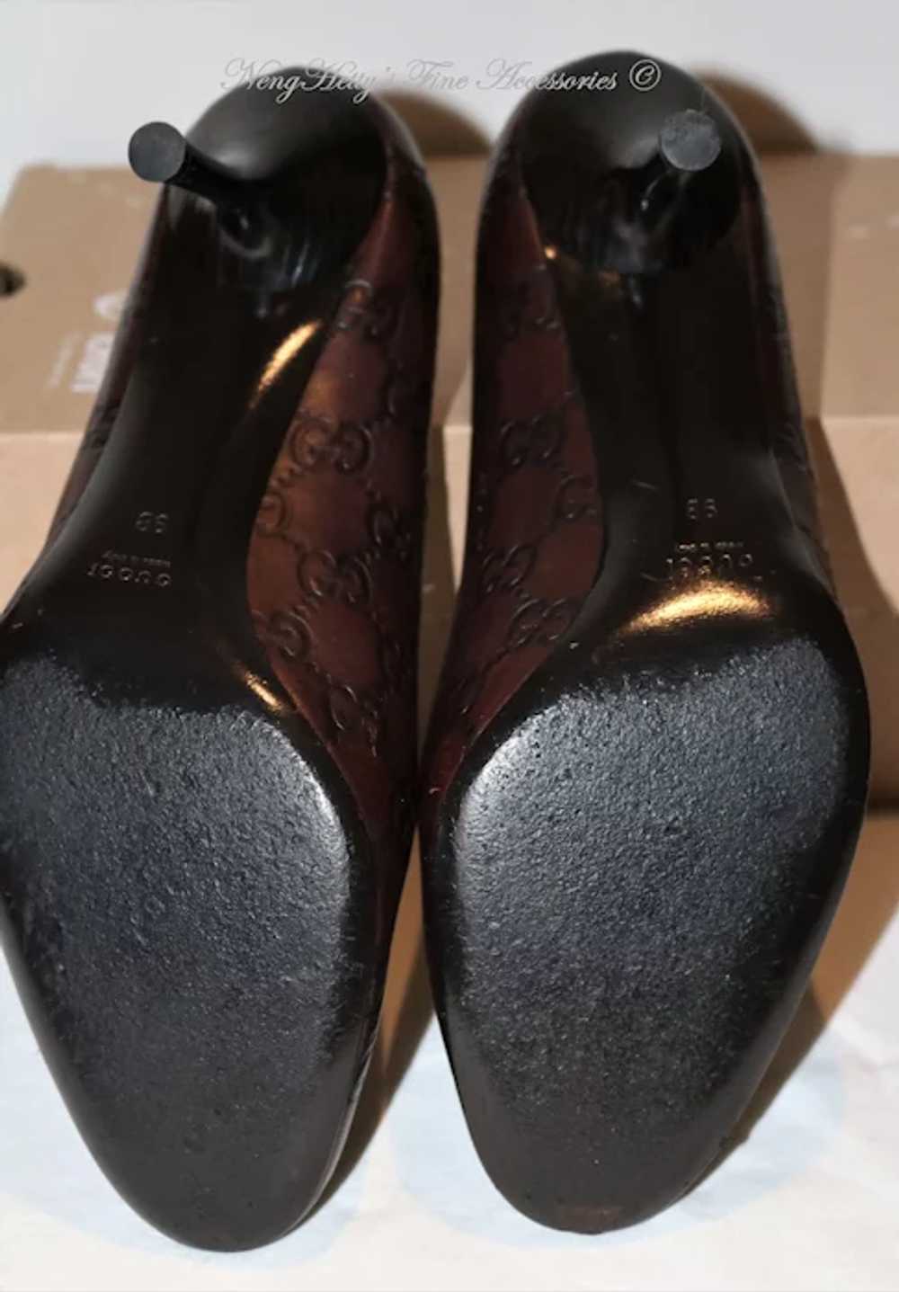 Vintage Gucci Guccissimo Pumps Sz 9B from Italy - image 4
