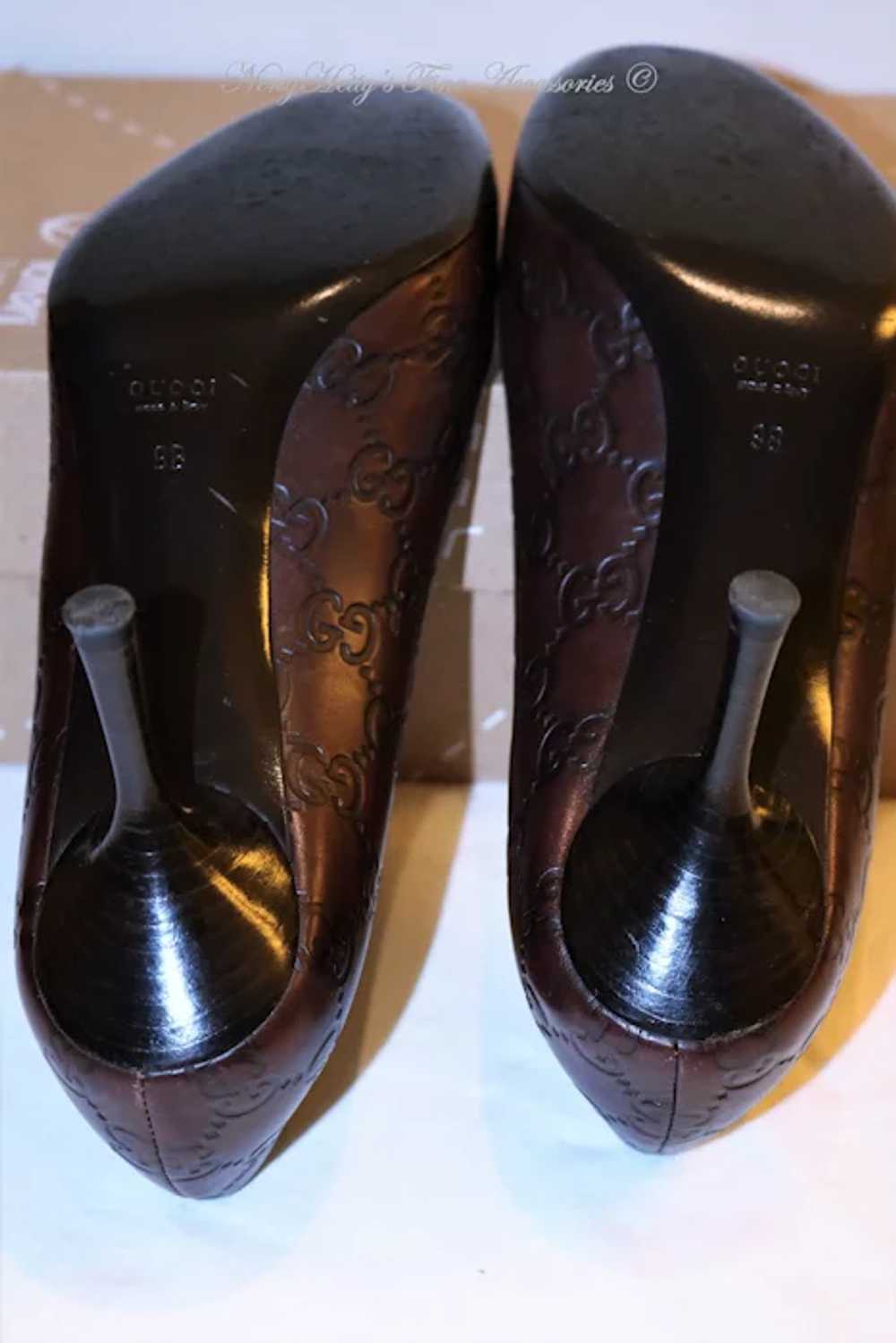 Vintage Gucci Guccissimo Pumps Sz 9B from Italy - image 5