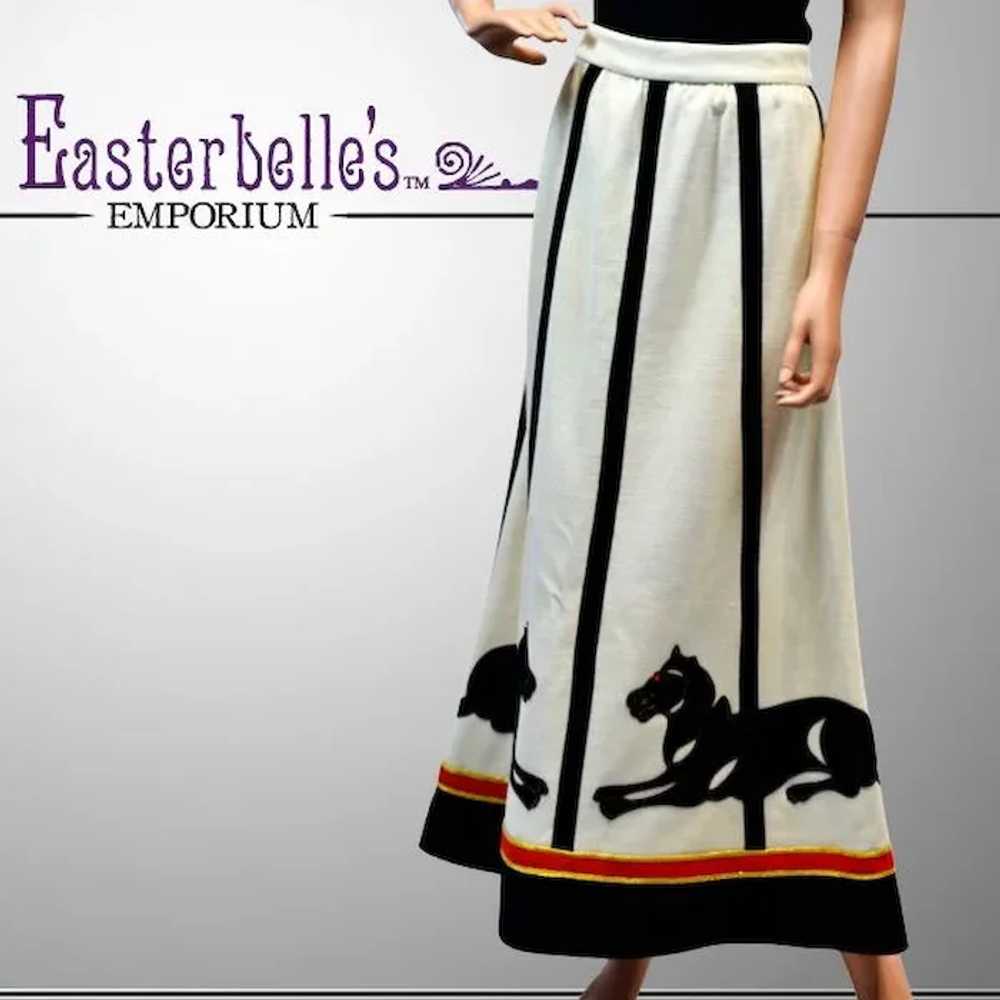 Classic Beautifully Detailed 1940's Knit Skirt - … - image 1