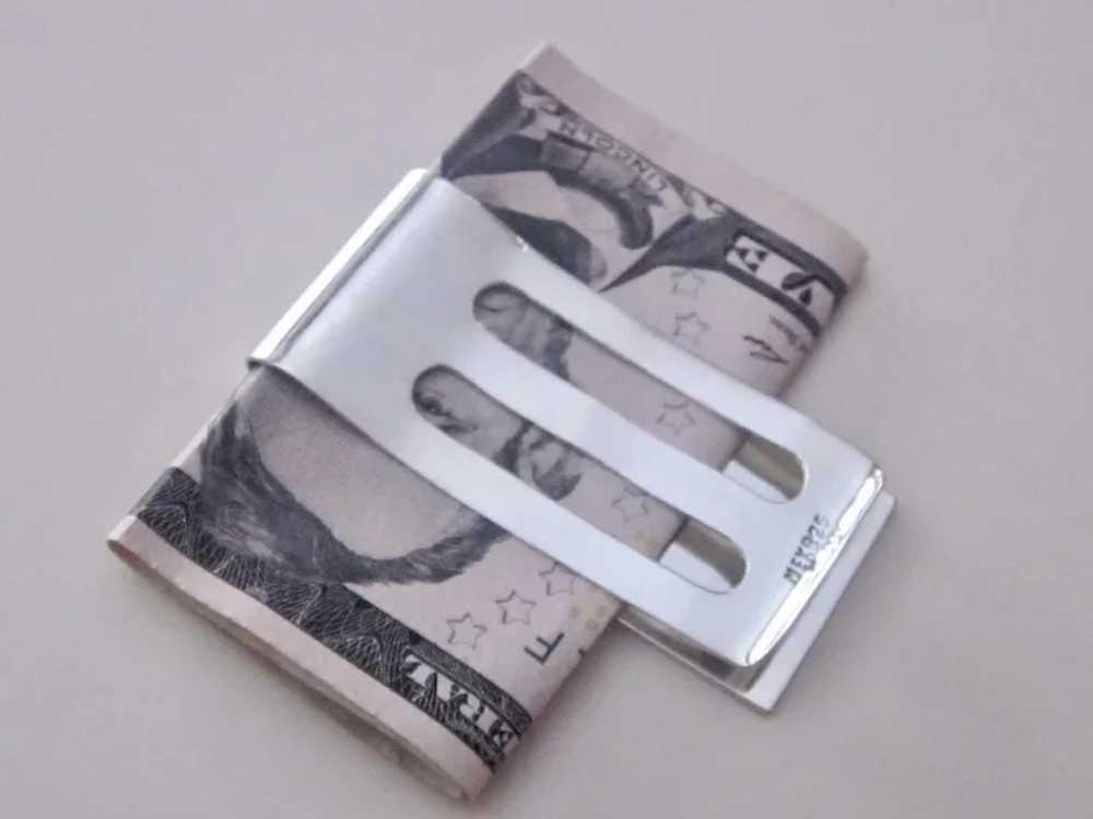 Vintage TAXCO Sterling Silver Men's Money Clip - image 3