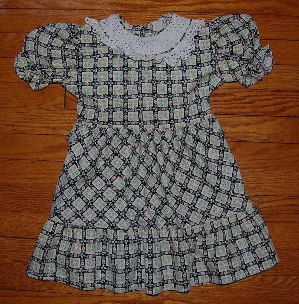 1950's Little Girl's Cotton Dress - image 1