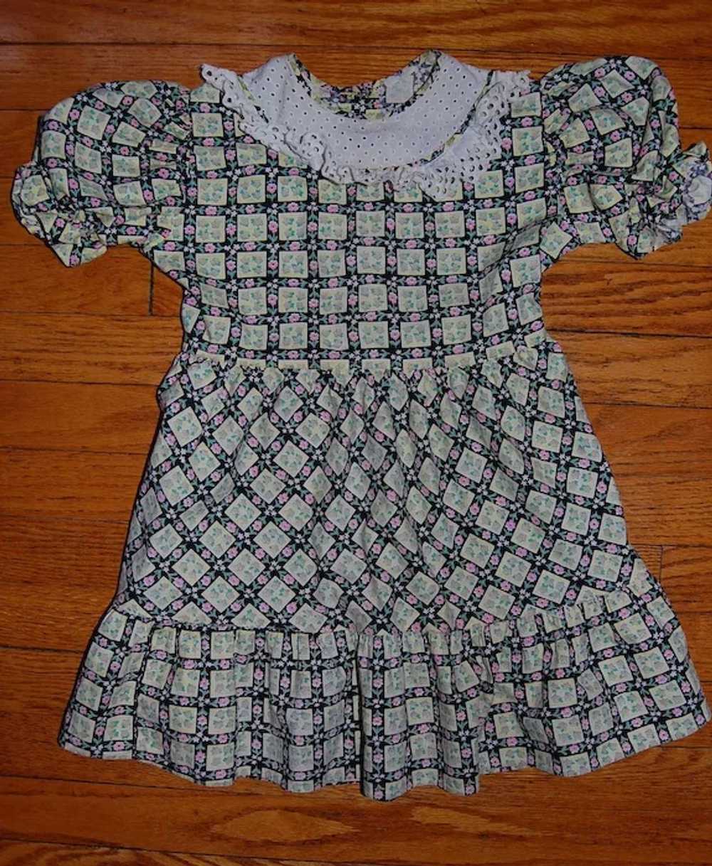 1950's Little Girl's Cotton Dress - image 2