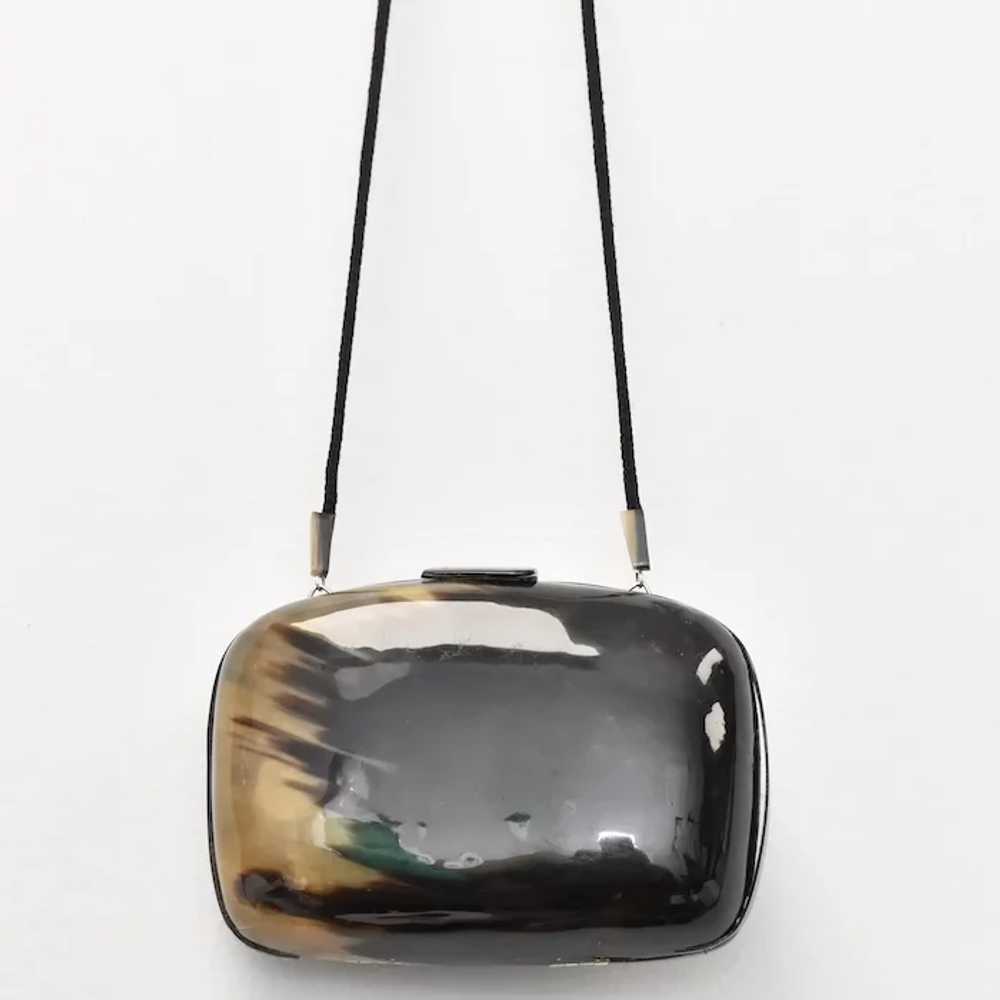 c1970s Simulated Tortoise Shell Lucite Minaudière… - image 3