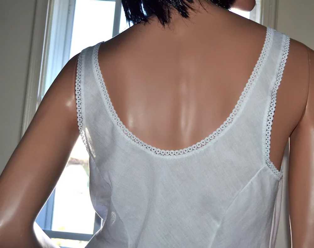 Wonder Maid White Lace Cotton Blend Camisole ~ Si… - image 4