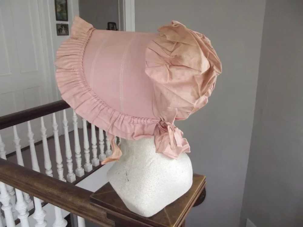 Early Pink Poke or Prairie Bonnet - image 3