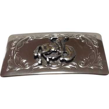 Rodeo Cowboy motif belt buckle