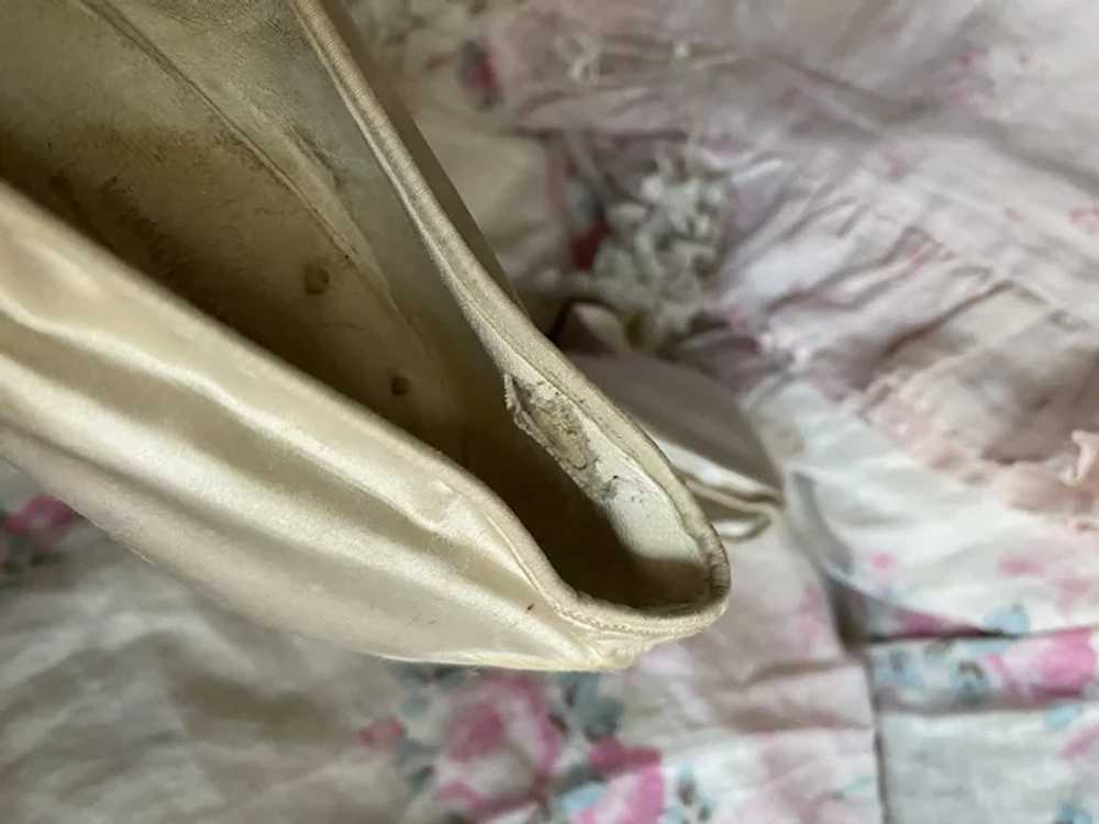 Gorgeous Antique Edwardian Swedish Bridal Shoes I… - image 7