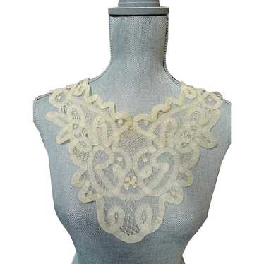 LOVELY Victorian French Lace Collar,Hand Made Crea