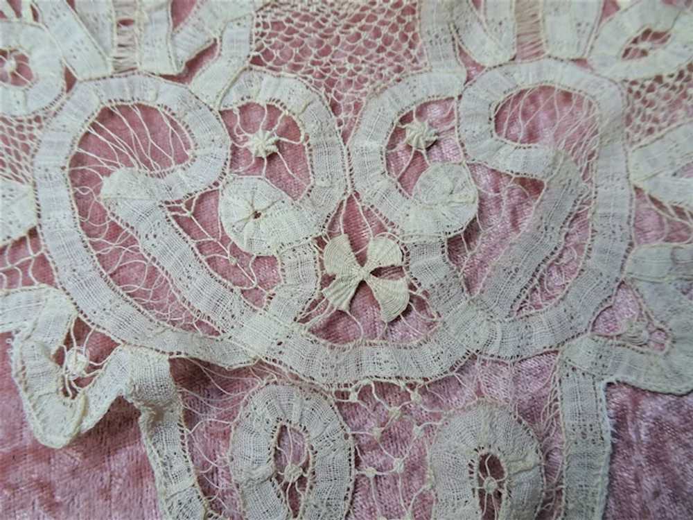 LOVELY Victorian French Lace Collar,Hand Made Cre… - image 3