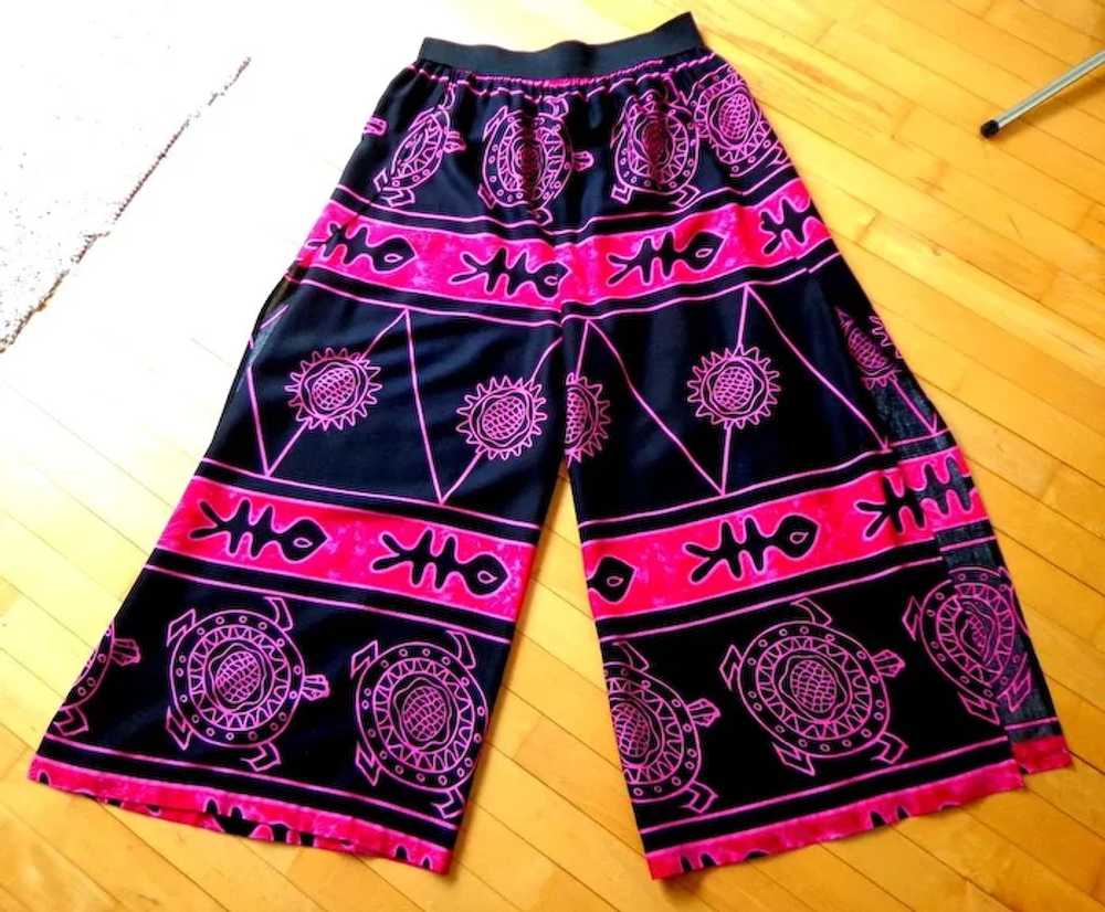 Wraparound Skirt / Pants.  1990's.  Full Length. … - image 3