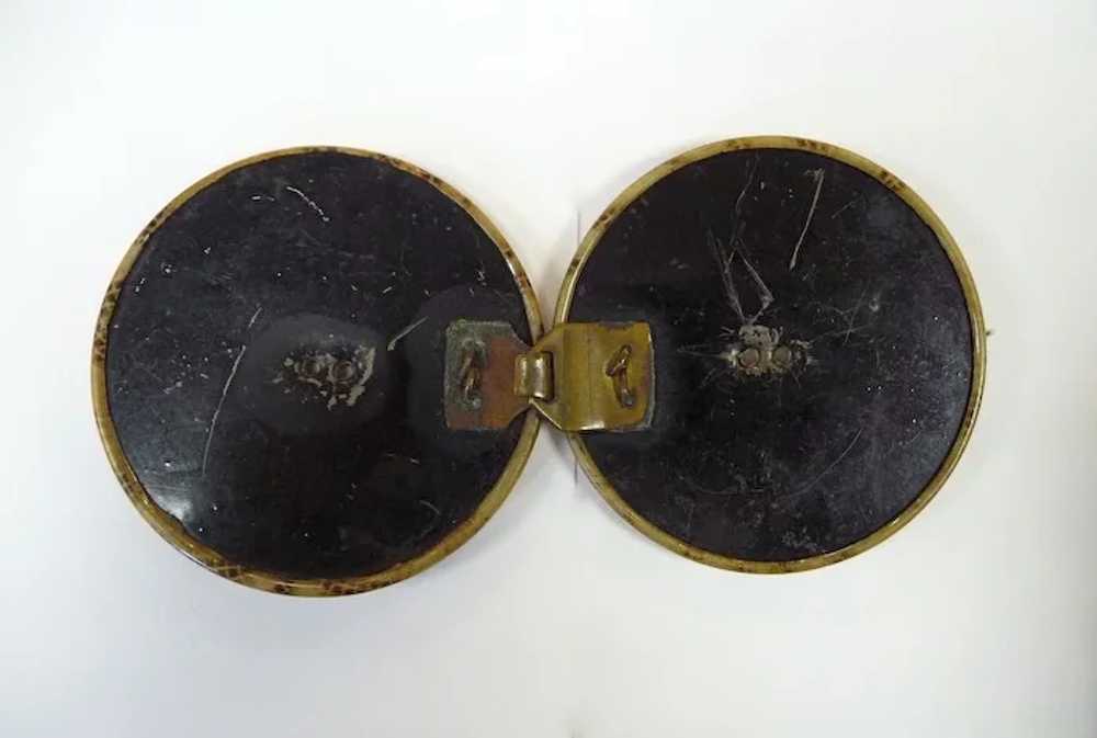 Art Deco 2 Piece Celluloid Button Buckle - image 4