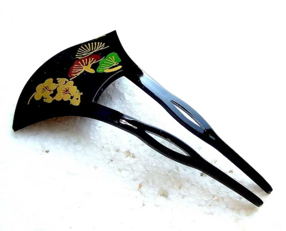 Vintage Japanese hair comb kanzashi hair accessor… - image 6