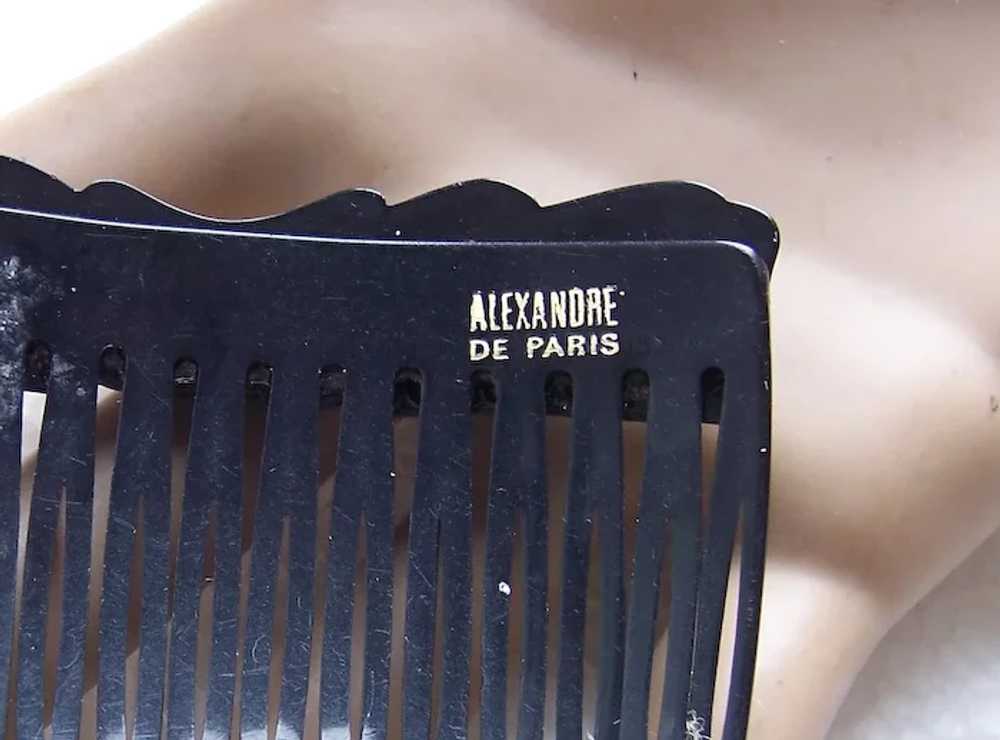 Matched pair Alexandre de Paris signed hair combs… - image 4