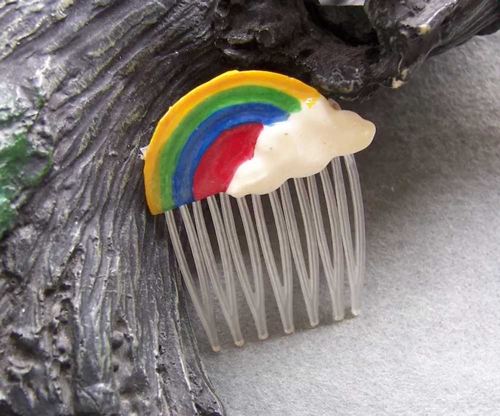 Nine miniature hair combs for doll or child - image 12