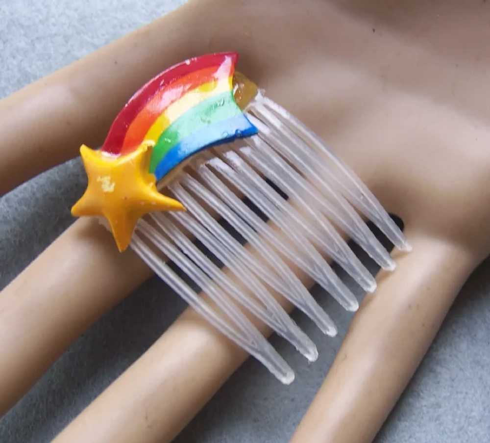 Nine miniature hair combs for doll or child - image 7