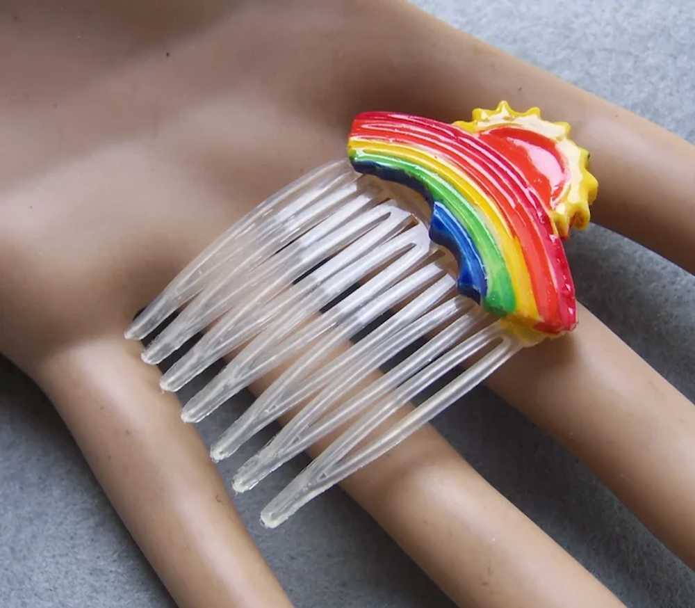 Nine miniature hair combs for doll or child - image 9