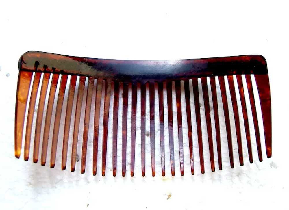 Late Victorian hair comb faux pearl back comb hai… - image 3