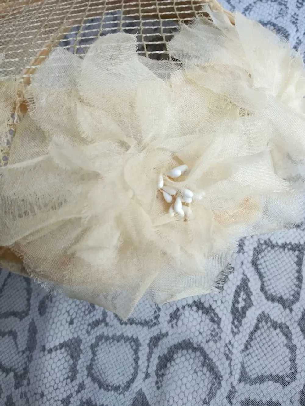 1950s Bridal Hat Juliette Caplet - image 7