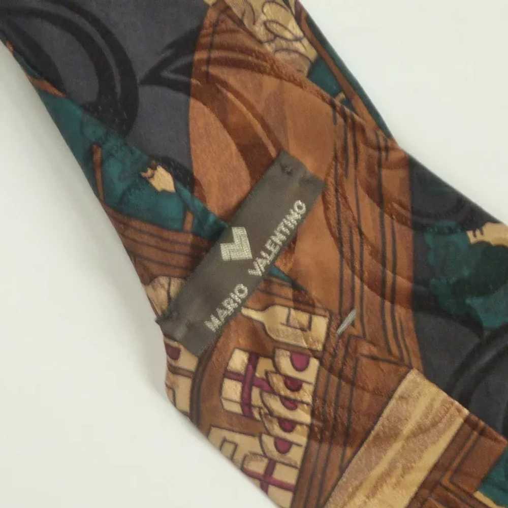 Mario Valentino Silk Tie Novelty Tie - image 3