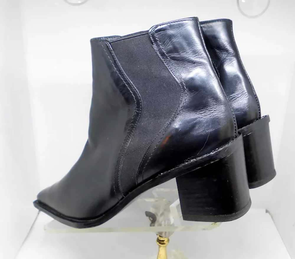 Stunning Stuart Weitzman Vintage Black Leather Sh… - image 6