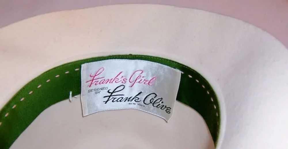 Frank's Girl-White Woolen Felt Cloche Designed by… - image 6