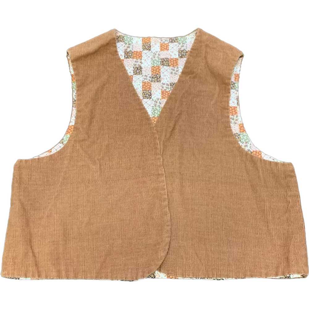 Child's Corduroy Vest Vintage 1970s - image 1